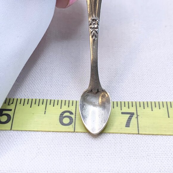 Vintage Solid Sterling Silver 925 Coro Miniature Spoon Brooch 3" Length - Picture 5 of 6